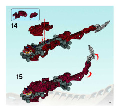 LEGO 8990 instructions page 21 – build guide