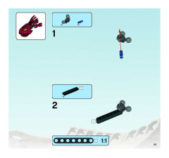LEGO 8990 instructions page 43 – build guide