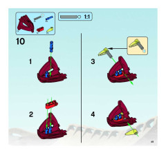 LEGO 8990 instructions page 49 – build guide