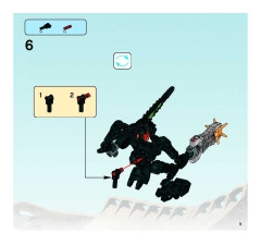 LEGO 8990 instructions page 9 – build guide