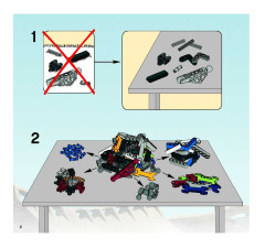 LEGO 8991 instructions page 2 – build guide