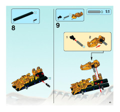 LEGO 8998 instructions page 45 – build guide