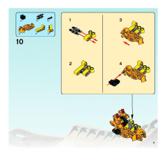 LEGO 8998 instructions page 9 – build guide
