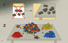 LEGO 9093 instructions page 2 – build guide