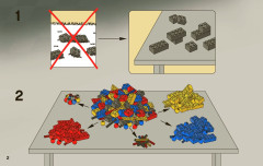 LEGO 9094 instructions page 2 – build guide