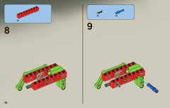 LEGO 9095 instructions page 10 – build guide