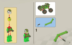 LEGO 9095 instructions page 3 – build guide