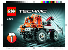 LEGO 9390 instructions page 1 – build guide