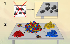 LEGO 9441 instructions page 2 – build guide