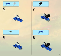 LEGO 9442 instructions page 9 – build guide