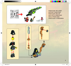 LEGO 9443 instructions page 3 – build guide