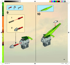 LEGO 9443 instructions page 45 – build guide
