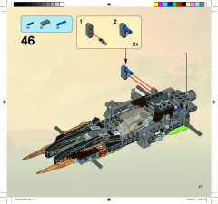 LEGO 9444 instructions page 17 – build guide