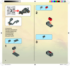 LEGO 9444 instructions page 2 – build guide