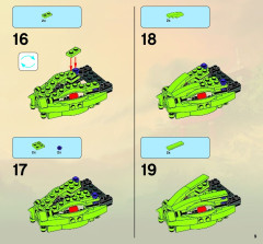 LEGO 9445 instructions page 9 – build guide