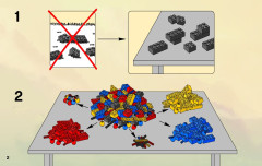LEGO 9447 instructions page 2 – build guide