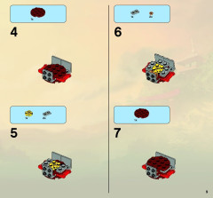 LEGO 9448 instructions page 9 – build guide