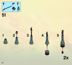 LEGO 9449 instructions page 62 – build guide