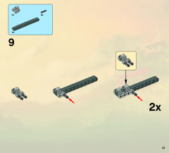 LEGO 9449 instructions page 13 – build guide
