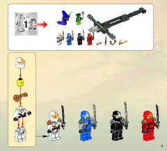 LEGO 9449 instructions page 3 – build guide