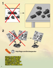 LEGO 9450 instructions page 2 – build guide