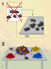 LEGO 9455 instructions page 2 – build guide