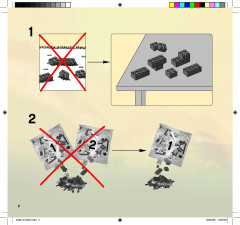 LEGO 9456 instructions page 2 – build guide