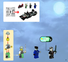 LEGO 9464 instructions page 3 – build guide