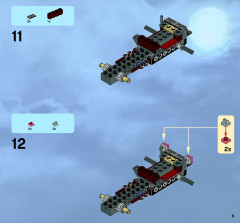 LEGO 9465 instructions page 9 – build guide