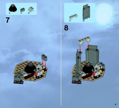 LEGO 9466 instructions page 9 – build guide