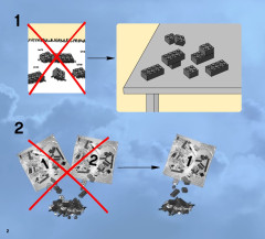 LEGO 9466 instructions page 2 – build guide