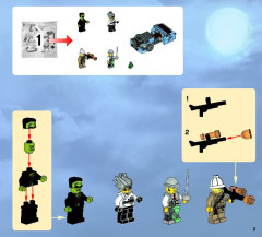 LEGO 9466 instructions page 3 – build guide