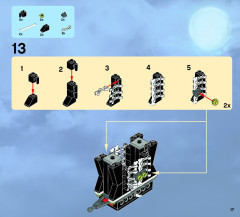 LEGO 9467 instructions page 17 – build guide