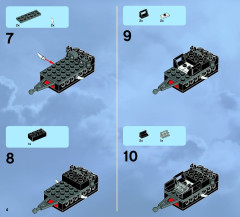 LEGO 9467 instructions page 4 – build guide