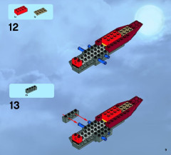 LEGO 9467 instructions page 9 – build guide