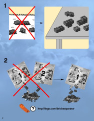 LEGO 9468 instructions page 2 – build guide