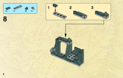 LEGO 9470 instructions page 8 – build guide