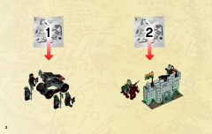 LEGO 9471 instructions page 2 – build guide