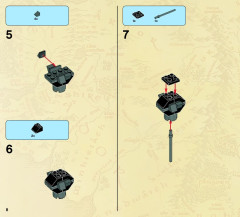 LEGO 9473 instructions page 8 – build guide
