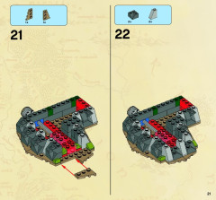 LEGO 9476 instructions page 21 – build guide