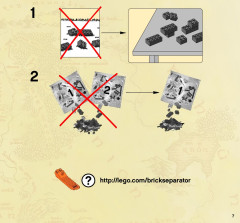 LEGO 9476 instructions page 7 – build guide