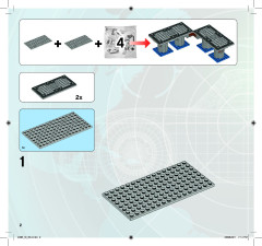 LEGO 9486 instructions page 2 – build guide
