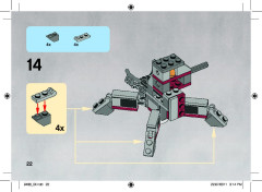 LEGO 9488 instructions page 22 – build guide