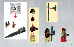 LEGO 9496 instructions page 13 – build guide