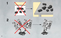 LEGO 9496 instructions page 2 – build guide