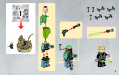 LEGO 9496 instructions page 3 – build guide