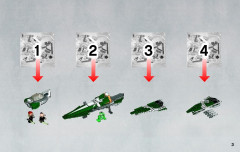 LEGO 9498 instructions page 3 – build guide