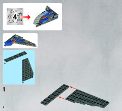 LEGO 9499 instructions page 2 – build guide