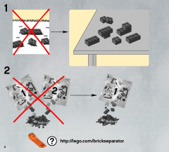 LEGO 9499 instructions page 2 – build guide