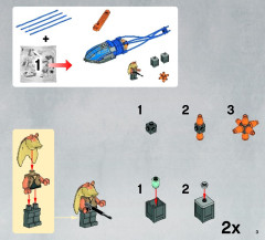 LEGO 9499 instructions page 3 – build guide